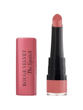 Bourjois Bourjois Bourjois Rouge Velvet The Lipstick matowa pomadka do ust 02 Flaming Rose 2.4g Pomadka czarny