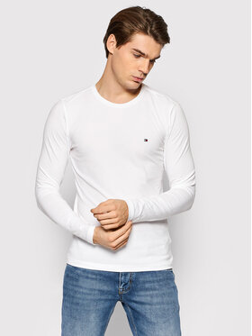 Tommy Hilfiger Tommy Hilfiger Longsleeve MW0MW10804 Білий Slim Fit