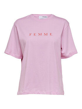 Selected Femme Selected Femme T-Shirt 16085609 Fialová Loose Fit