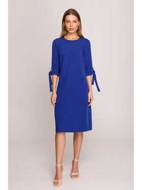 Stylove Stylove Večerní šaty S393 Modrá Premium Fit
