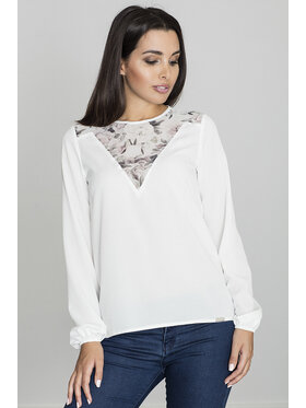 FIGL FIGLFIGL Blusa M549 Écru Regular Fit