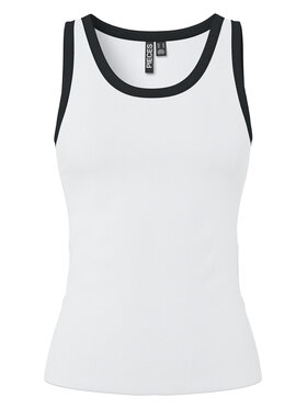 Pieces Pieces Τοπ May 17154484 Λευκό Slim Fit