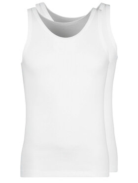 Huber Huber 2-dílná sada T-shirts 112103 Bílá Slim Fit