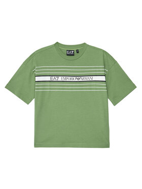 EA7 Emporio Armani EA7 Emporio Armani Marškinėliai 7B000069 AF10378 U7203 Žalia Relaxed Fit