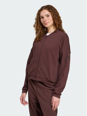 adidas adidas Kurtka bomber Essentials Contemporary Logo Brązowy Loose Fit