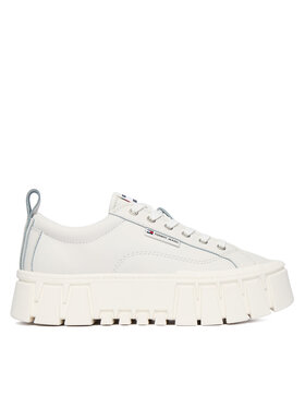 Tommy Jeans Tommy Jeans Sneakersy Tjw Vulc Flatform Leather EN0EN03008 Bílá