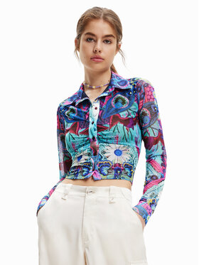 Desigual Desigual Ing MONSIEUR CHRISTIAN LACROIX Lua 23SWTKBW Kék Regular Fit