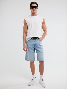 BIG STAR BIG STAR Szorty jeansowe ALEKSY WORKWEAR Niebieski Basic Fit