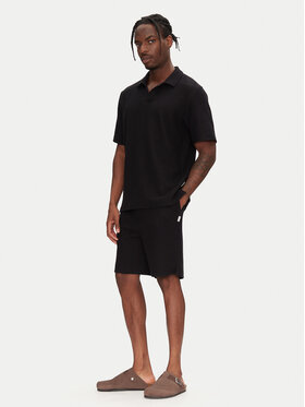 Jack&Jones Jack&Jones Komplet polo i spodenki Slington 12281841 Czarny Relaxed Fit