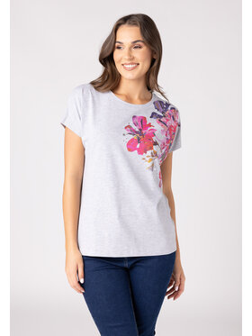 QUIOSQUE QUIOSQUE Bluzka Quiosque 1VF003230 Szary Regular Fit
