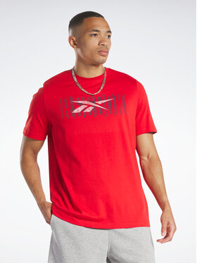 Reebok Reebok Marškinėliai Reebok Graphic Series T-Shirt HS4883 Raudona Regular Fit