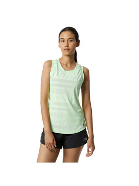 New Balance New Balance T-Shirt New Balance Q Speed Jacquard Tank Zielony Regular Fit