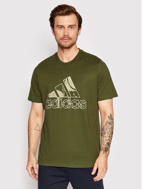adidas adidas T-Shirt M Art Bos G T HE4826 Πράσινο Regular Fit