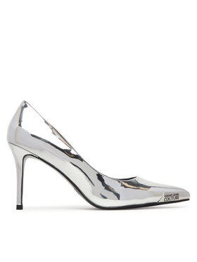 Versace Jeans Couture Versace Jeans Couture Pantofi cu toc subțire 80VA3S50 ZS406 900 Argintiu