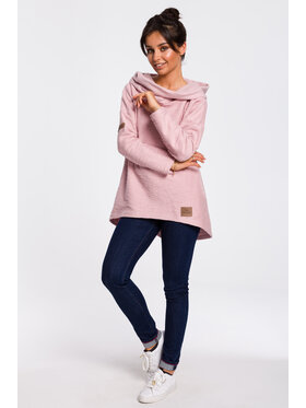 BeWear BeWear Bluza B131 Różowy Baggy Fit
