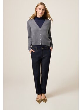 Oltre Oltre Cardigan M354J005094N013 Grigio Regular Fit