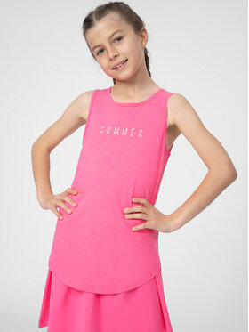 4F 4F Felső 4FJSS23TTSHF394 Rózsaszín Regular Fit