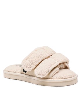 Calvin Klein Jeans Calvin Klein Jeans Тапочки Home Slide Velcro Shearling YW0YW00861 Бежевий