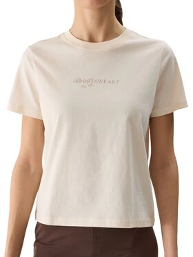4F 4F T-shirt 4FWSS24TTSHF1354-12S-XS Bianco Regular Fit