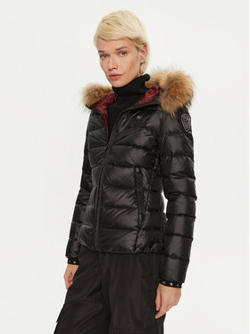 Blauer Blauer Pehelykabát 24WBLDC03038 Fekete Regular Fit