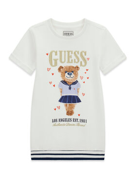 Guess Guess Každodenné šaty K6RK11 KAD74 Biela Regular Fit