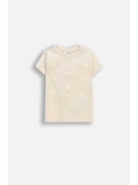 Coccodrillo Coccodrillo T-Shirt WC6143201HGN-003 Kremowy Regular Fit