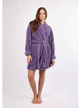DKaren Lingerie DKaren Lingerie Szlafrok Eliza Krótka Fioletowy
