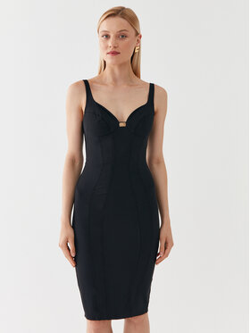 Elisabetta Franchi Elisabetta Franchi Kokteiļkleita AB-425-36E2-V390 Melns Slim Fit