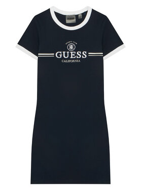 Guess Guess Kleid für den Alltag J6GK26 KCQX1 Dunkelblau Slim Fit