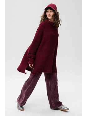 blue shadow blue shadow Sweter Guliwer Bordowy Regular Fit