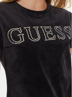 Guess T-shirt Couture V4BI29 KBXI2 Crna Regular Fit