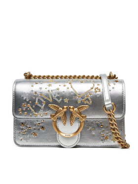 PINKO Pinko Handtasche Love One Mini Dc AI 24-25 PLTT 100074 A1YW Silberfarben