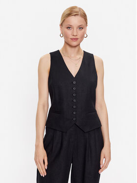 DKNY DKNY Kamizelka P3DTCR51 Czarny Regular Fit