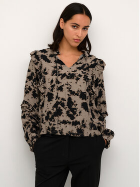 Karen by Simonsen Karen by Simonsen Bluza Kalinkakb 10104571 Rjava Straight Fit