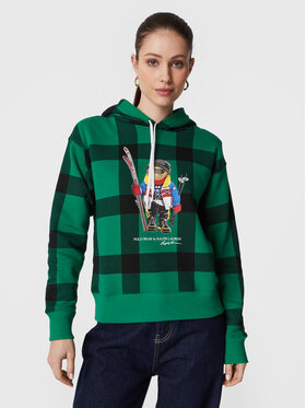 Polo Ralph Lauren Polo Ralph Lauren Džemperis ar kapuci 211882282001 Zaļš Regular Fit