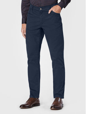 Gino Rossi Gino Rossi Spodnie materiałowe Tesero GR22-SPMJ508 Granatowy Regular Fit