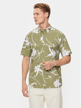 Tommy Hilfiger Tommy Hilfiger Cămașă Tropical MW0MW34587 Verde Regular Fit