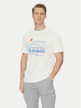 Napapijri Napapijri T-Shirt S-Buti NP0A4INM Bílá Regular Fit