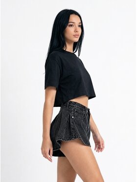 MissDenim MissDenim Szorty jeansowe Skorts Szary ciemny Regular Fit