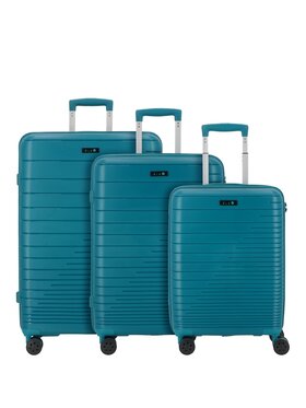 D&N D&N Komplet walizek 310028 Błękitny