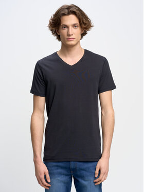 BIG STAR BIG STAR T-Shirt classicov_404 Granatowy Basic Fit