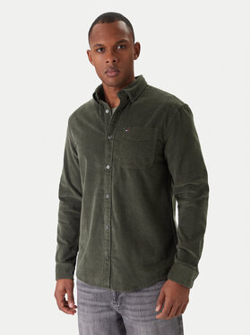 Tommy Jeans Tommy Jeans Риза Baby Cord DM0DM22021 Зелен Regular Fit