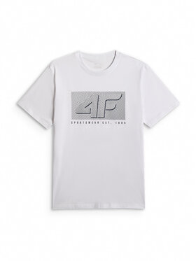 4F 4F T-Shirt COMMERCIAL 12 Biały Regular Fit