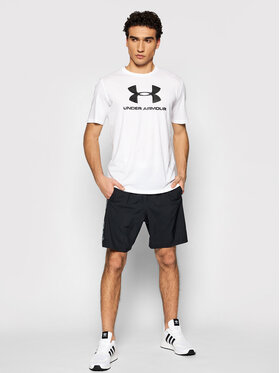 Under Armour Majica Ua Sportstyle Logo 1329590 Bela Loose Fit