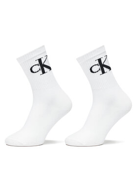Calvin Klein Jeans Calvin Klein Jeans Moteriškų ilgų kojinių komplektas (2 poros) 701228811 Balta