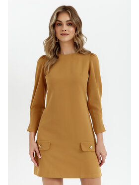 Makover Makover Sukienka wieczorowa K148 Żółty Ladies Fit