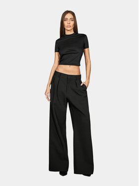 MADE BY SOCIETY MADE BY SOCIETY T-Shirt Contour Crop - T27857 Czarny Basic Fit