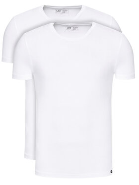 Lee Lee Komplet 2 t-shirtów L680CM12 112117015 Biały Regular Fit