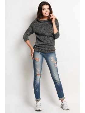 Awama Awama Sweter A121 Szary Basic Fit
