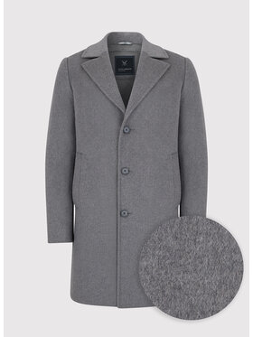 Pako Lorente Pako Lorente Płaszcz P23WF-7X-002 Szary Classic Fit